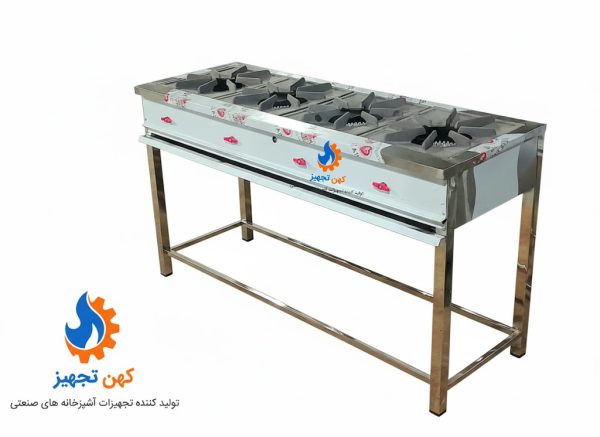 اجاق گاز 4 شعله خطی کهن تجهیز